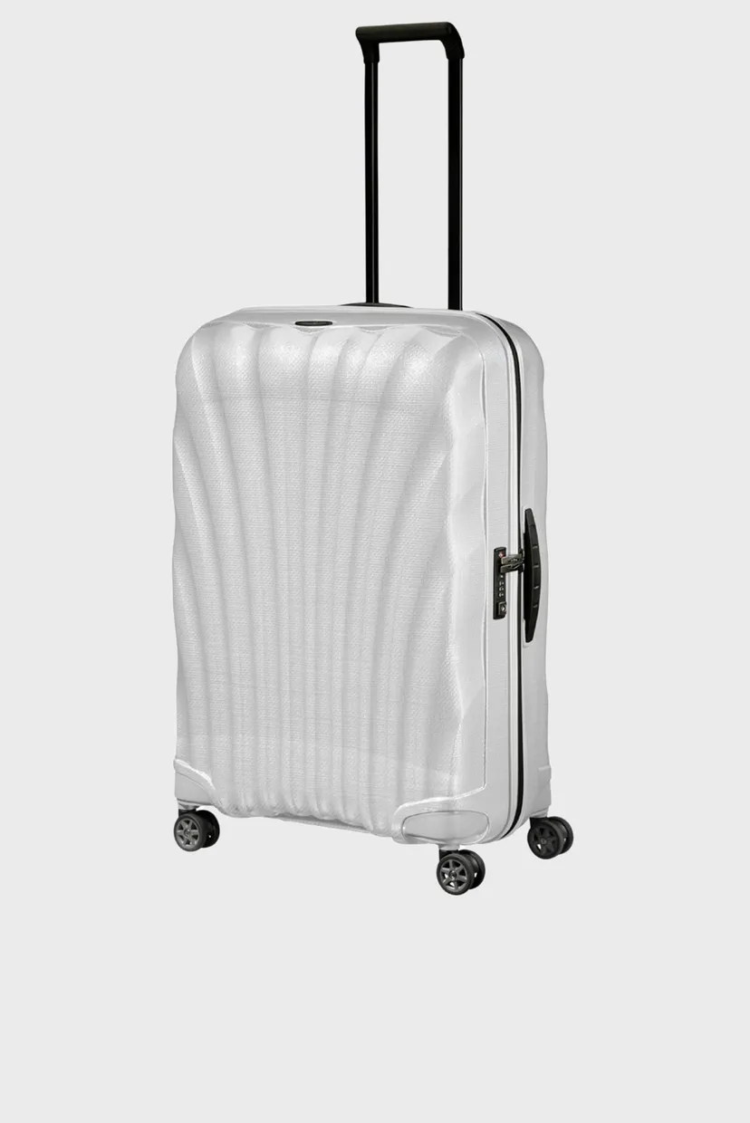 Біла валіза 75 см C-LITE WHITE 6
