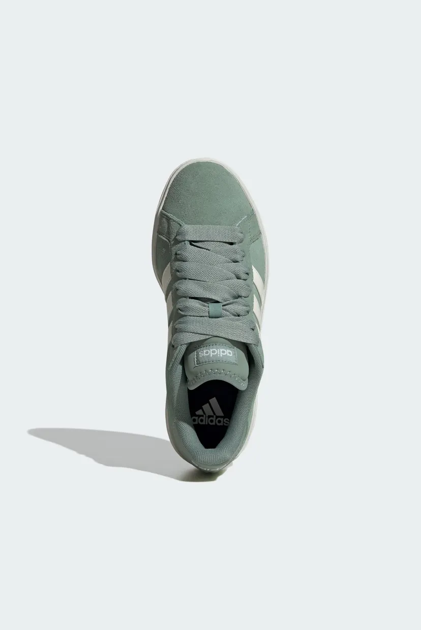 Жіночі м'ятні замшеві снікерси Grand Court Base 00s adidas JR5547