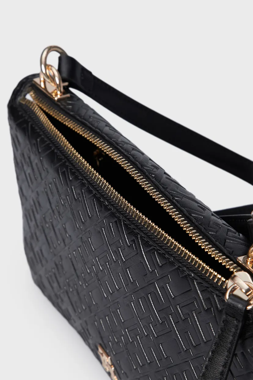 Жіноча чорна сумка TH REFINED SHOULDER BAG MONO 6