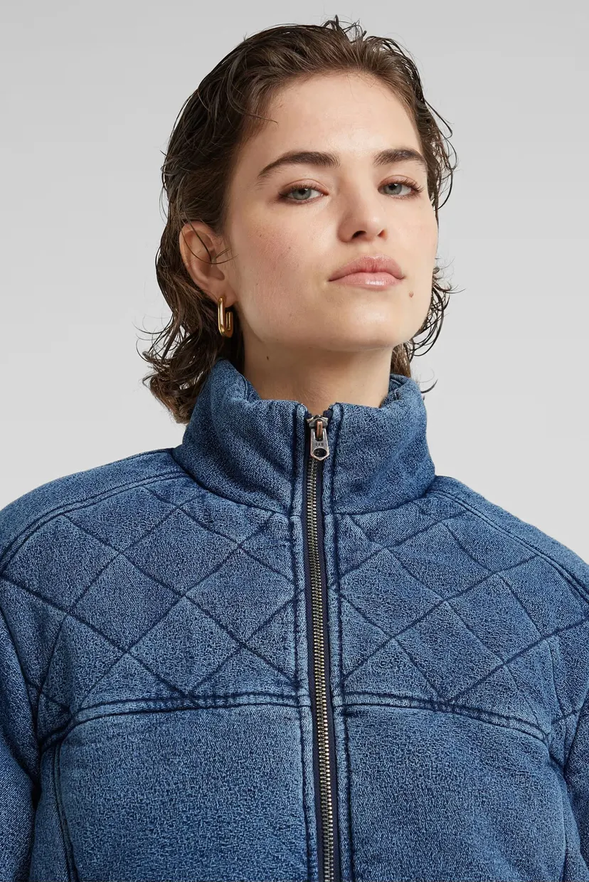 Женская синяя куртка Padded Cocoon bomber wmn 4