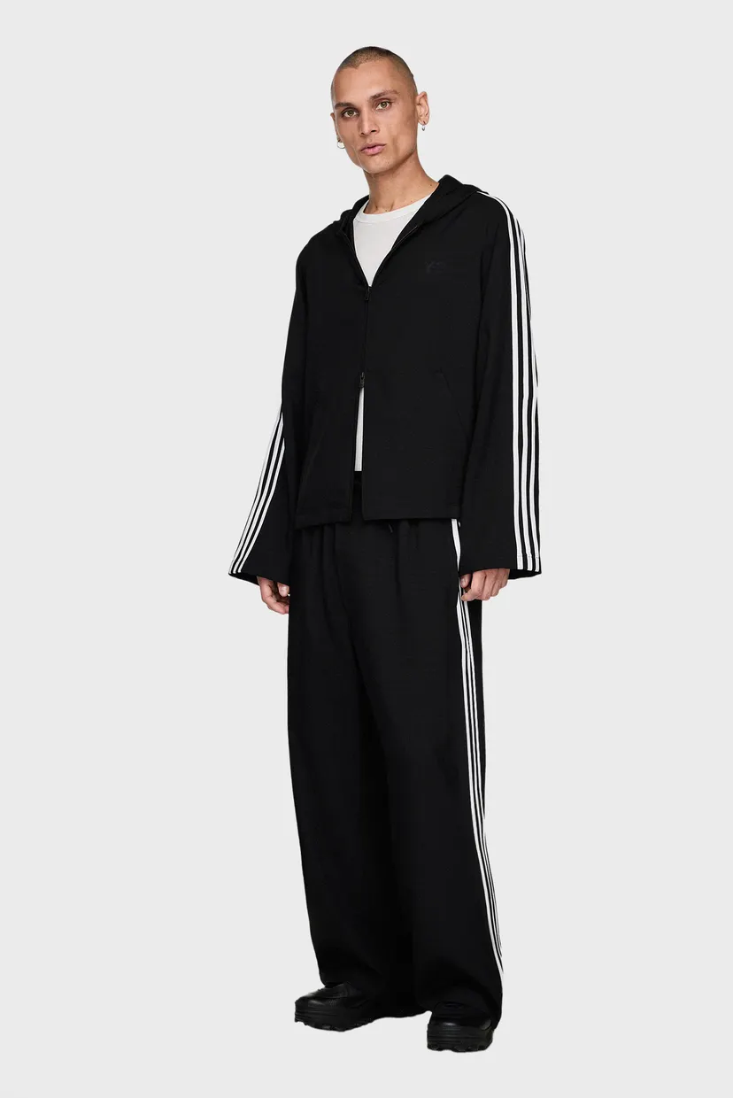 Черная спортивная кофта Y-3 Track Top 3-Stripes (унисекс) 5