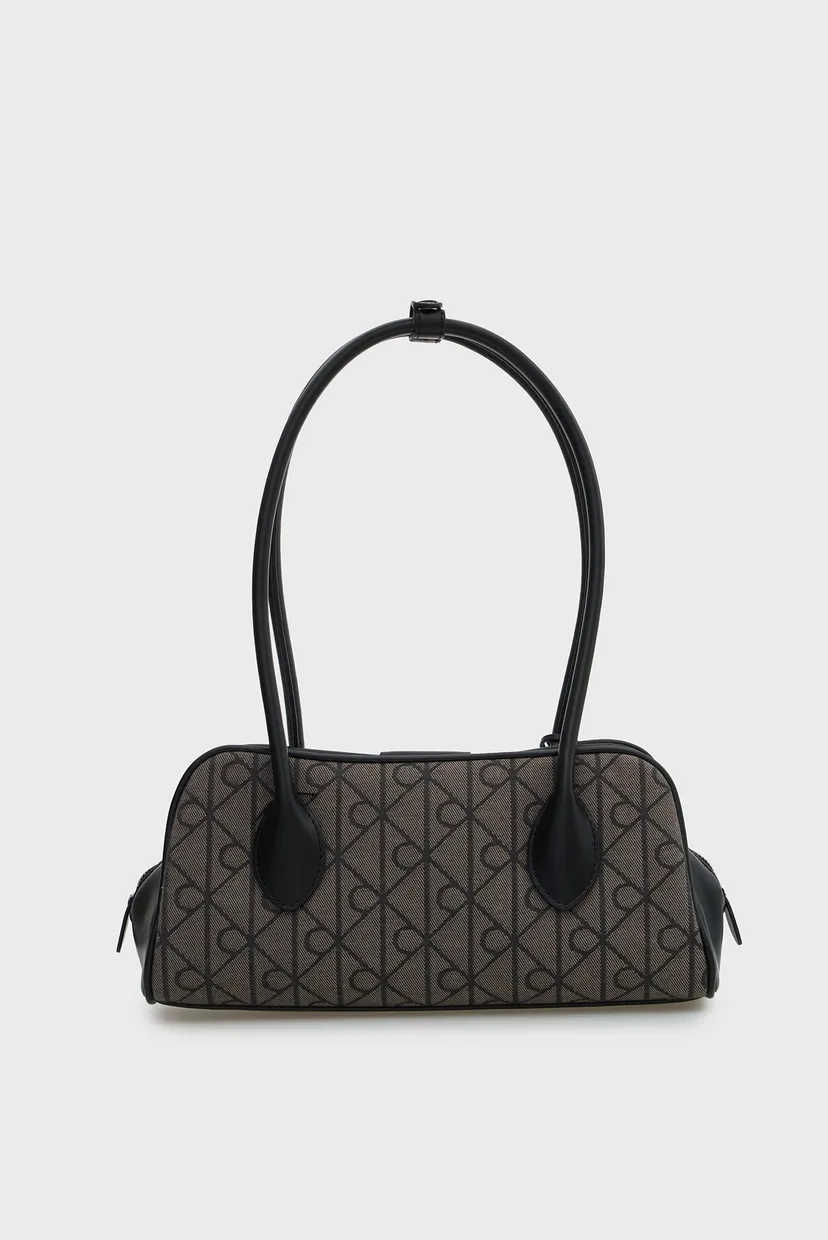 Женская серая сумка с узором EMBLEM TRIO JACQUARD 4