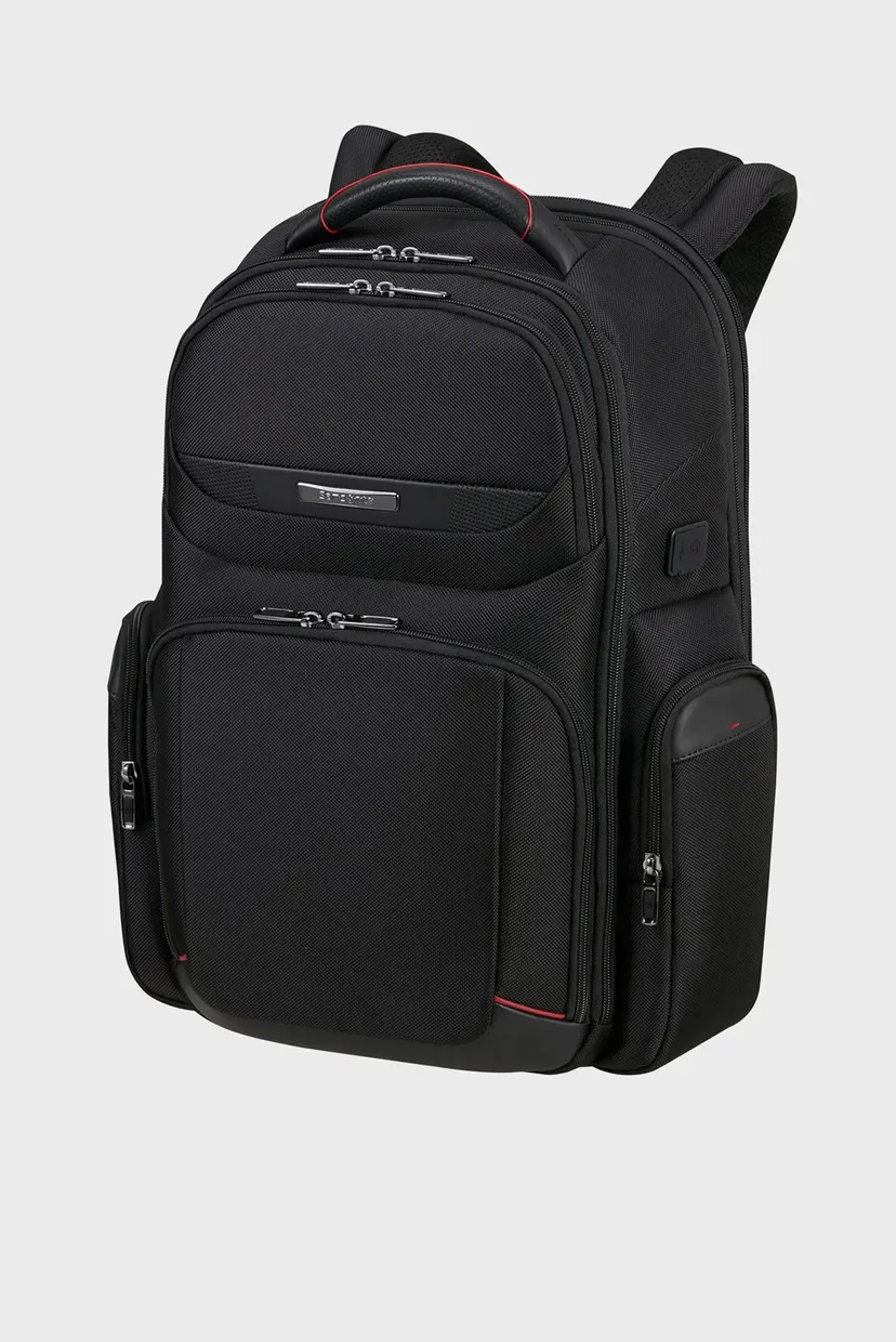 Чоловічий чорний рюкзак для ноутбука PRO-DLX 6 BLACK 3
