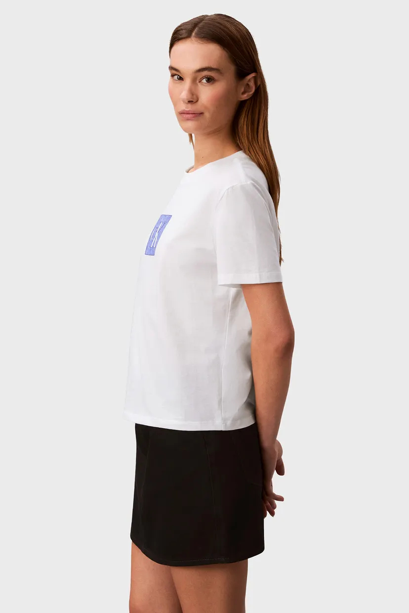 Жіноча біла футболка CLASSIC FIT MONOGRAM 3