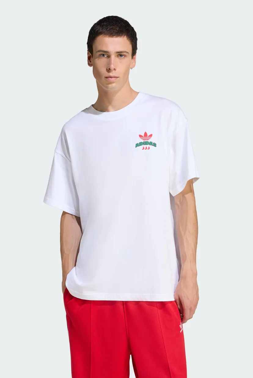 Мужская белая футболка Chilli GFX adidas KG9863 — MD-Fashion