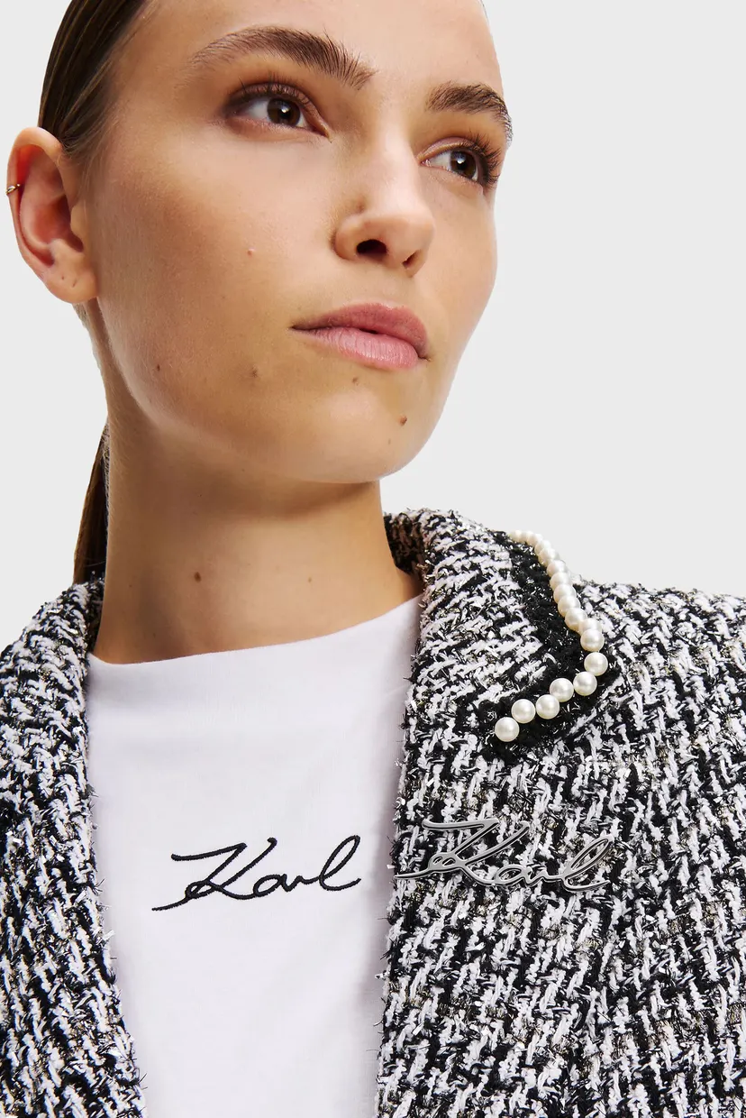 Жіночий твідовий жакет EMBELLISHED BOUCLE JACKET 4