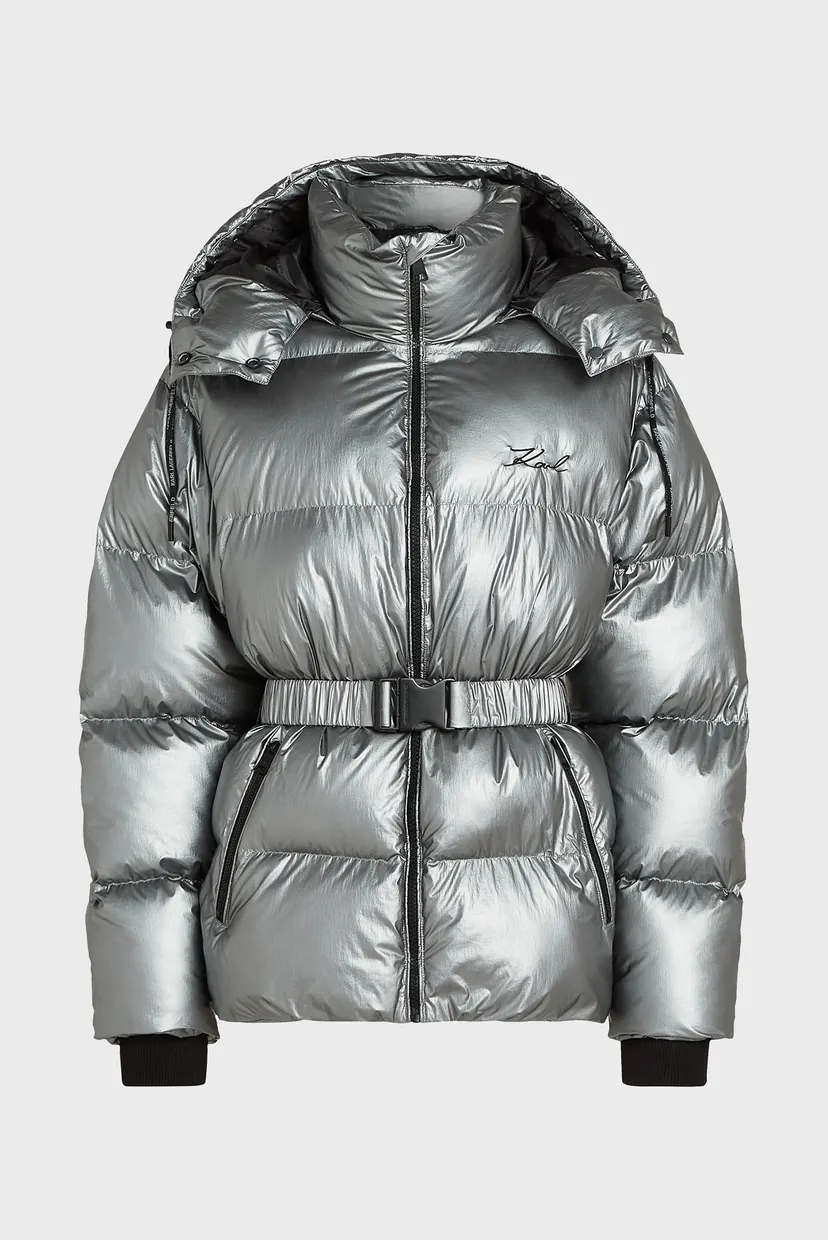 Жіноча срібляста куртка metallic 5
