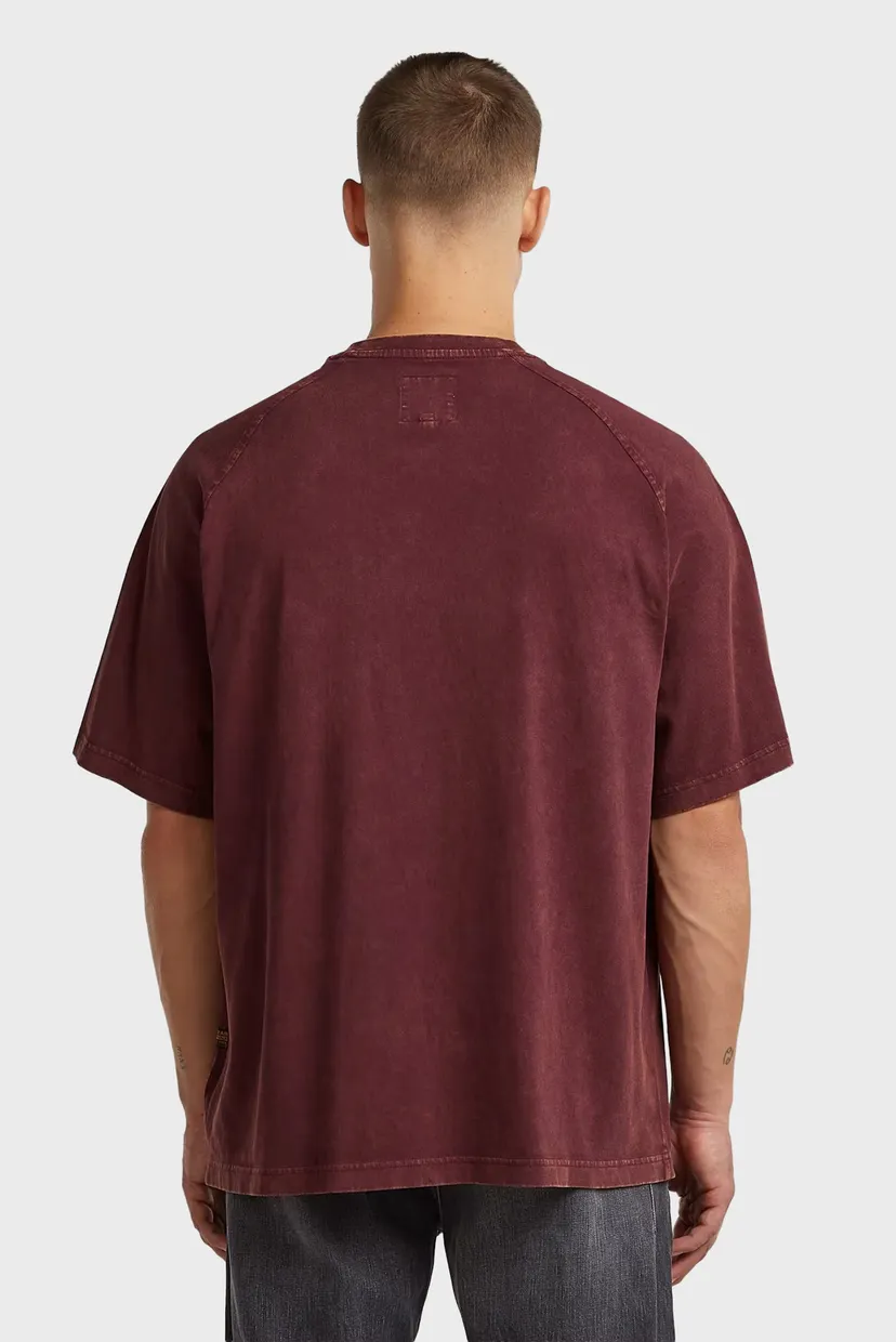 Чоловіча бордова футболка Washed 4