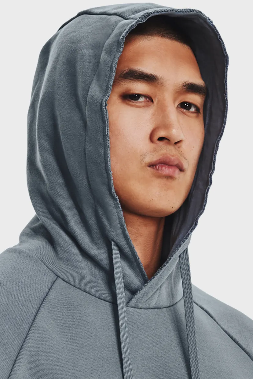 Чоловіче сіре худі UA Heavyweight Terry Hoodie 4