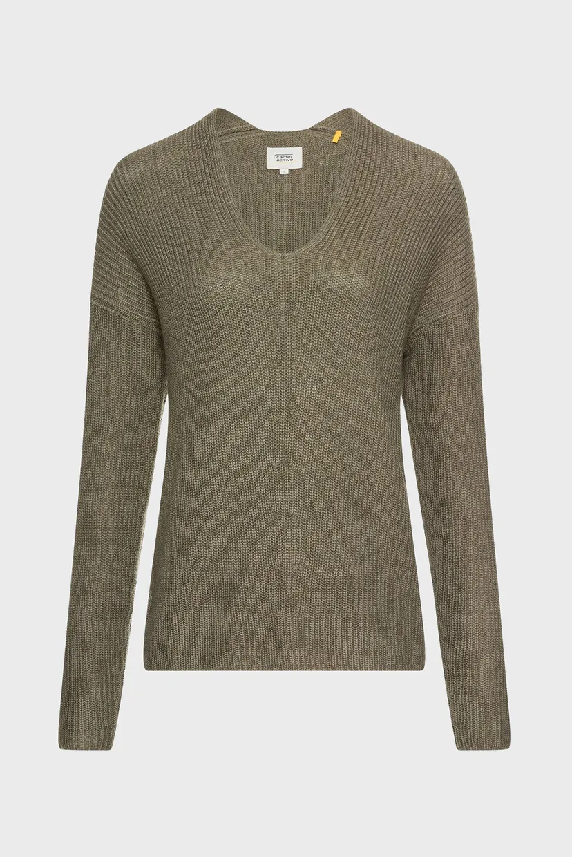 Женский зеленый пуловер 5