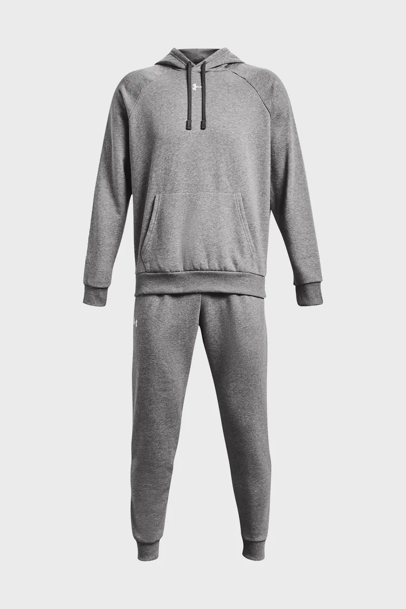 Чоловічий сірий спортивний костюм (худі, штани) UA Rival Fleece Suit 5