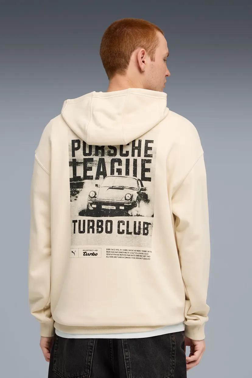 Чоловіче біле худі Porsche Legacy Graphic Hoodie Men 3