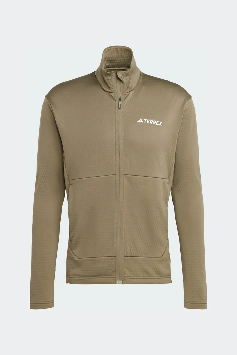 Мужская оливковая спортивная кофта Terrex Multi Light Fleece Full-Zip 7