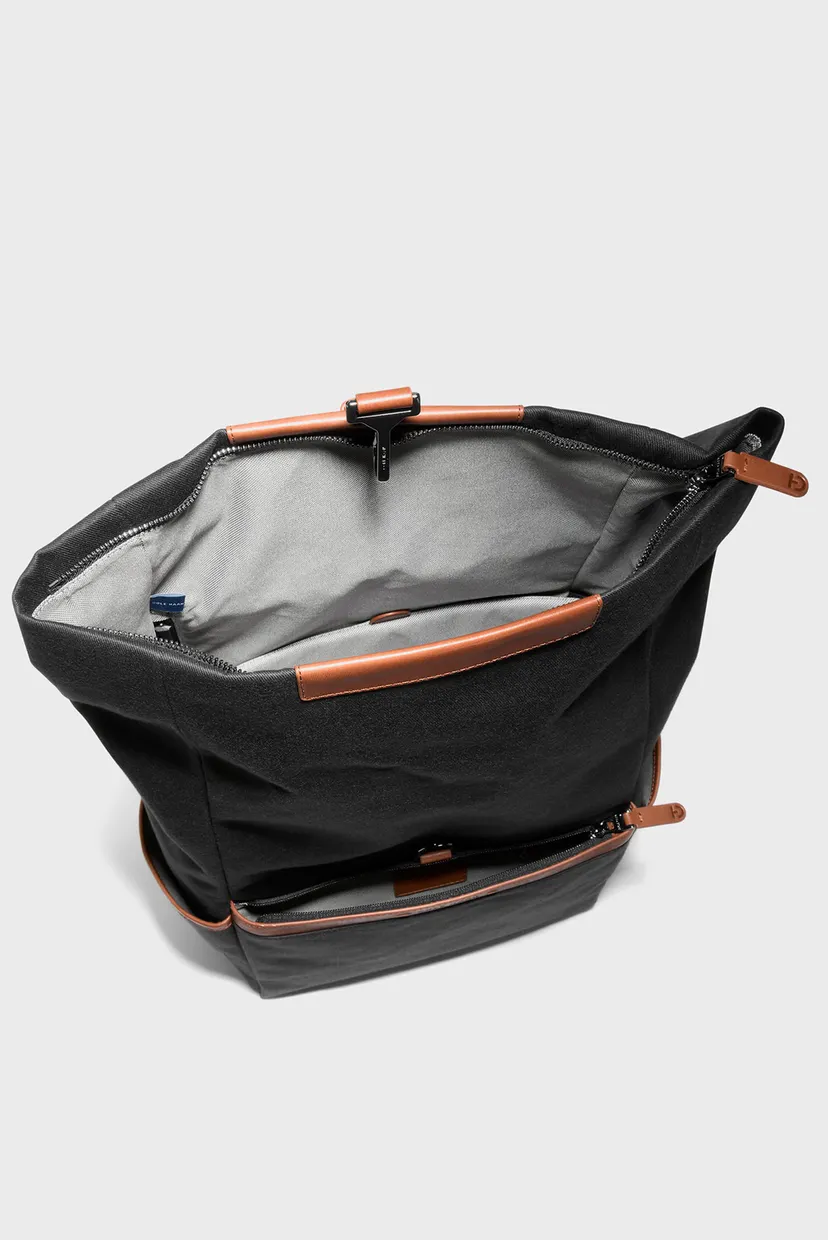 Чоловічий чорний рюкзак Judson Brushed Twill Backpack 4