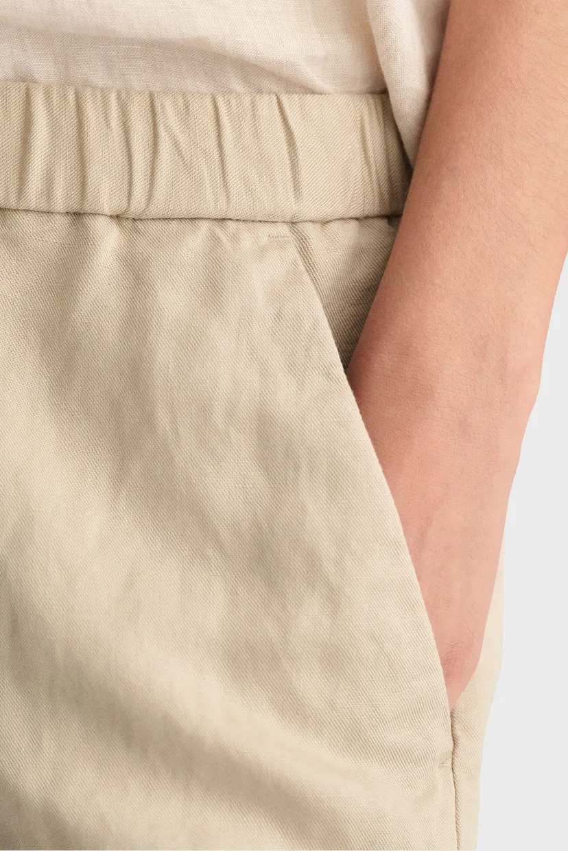 Жіночі бежеві лляні шорти REL LINEN BLEND PULL ON 5