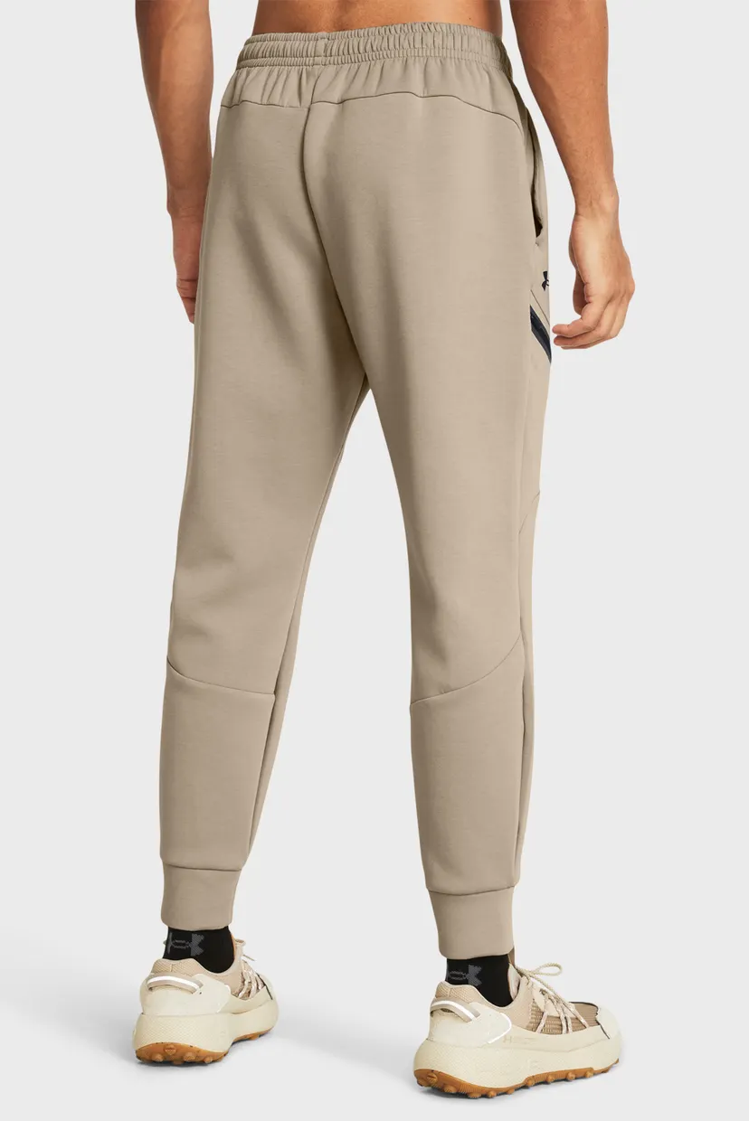 Мужские бежевые спортивные брюки UA Unstoppable Flc Joggers 3