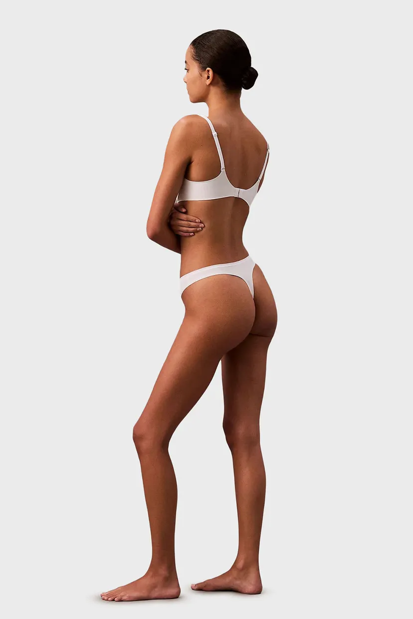 Жіночі білі трусики THONG 3