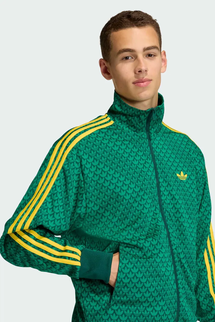 Чоловіча зелена спортивна кофта з візерунком FIREBIRD LOOSE MONOGRAM 4