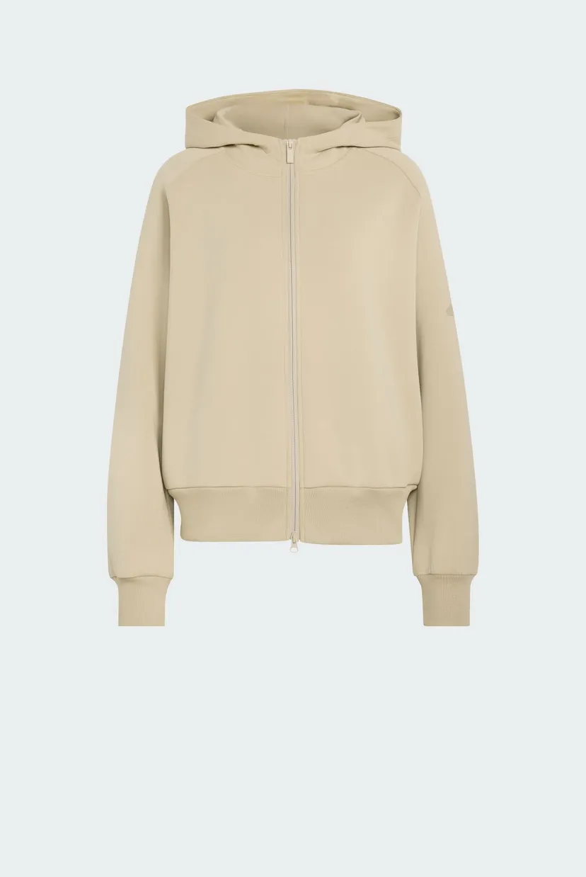 Жіноче бежеве худі SOFT LUX FULL-ZIP 6
