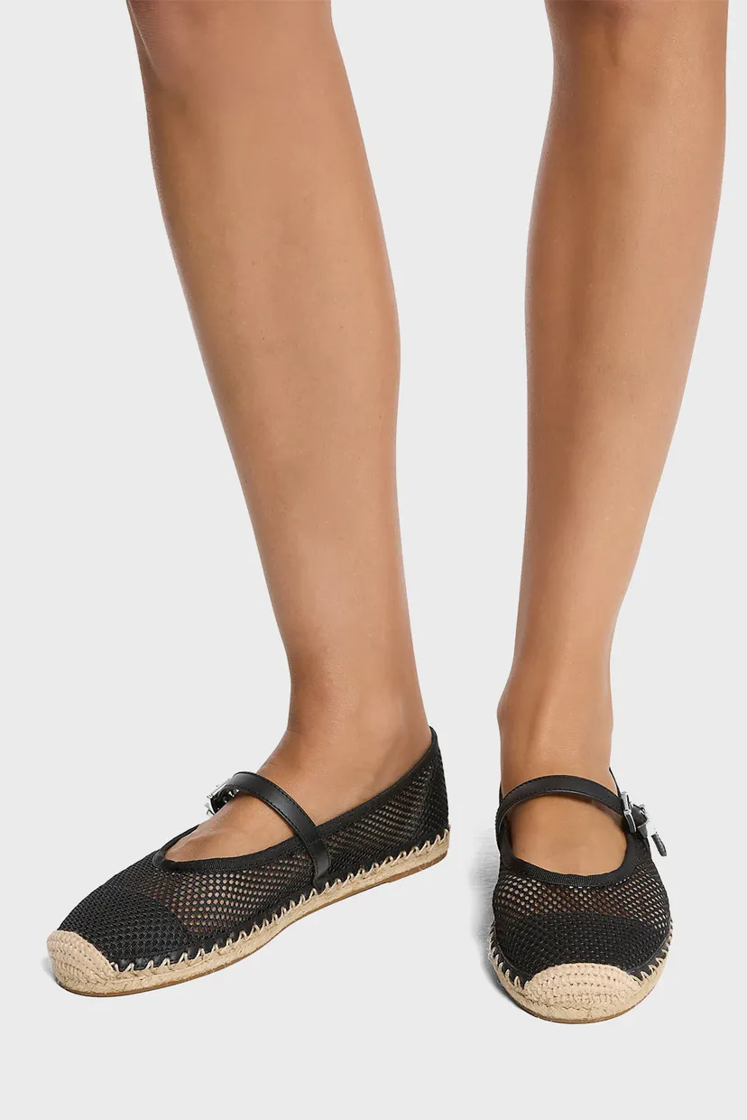 Жіночі чорні балетки BALLET ESPADRILLE 5