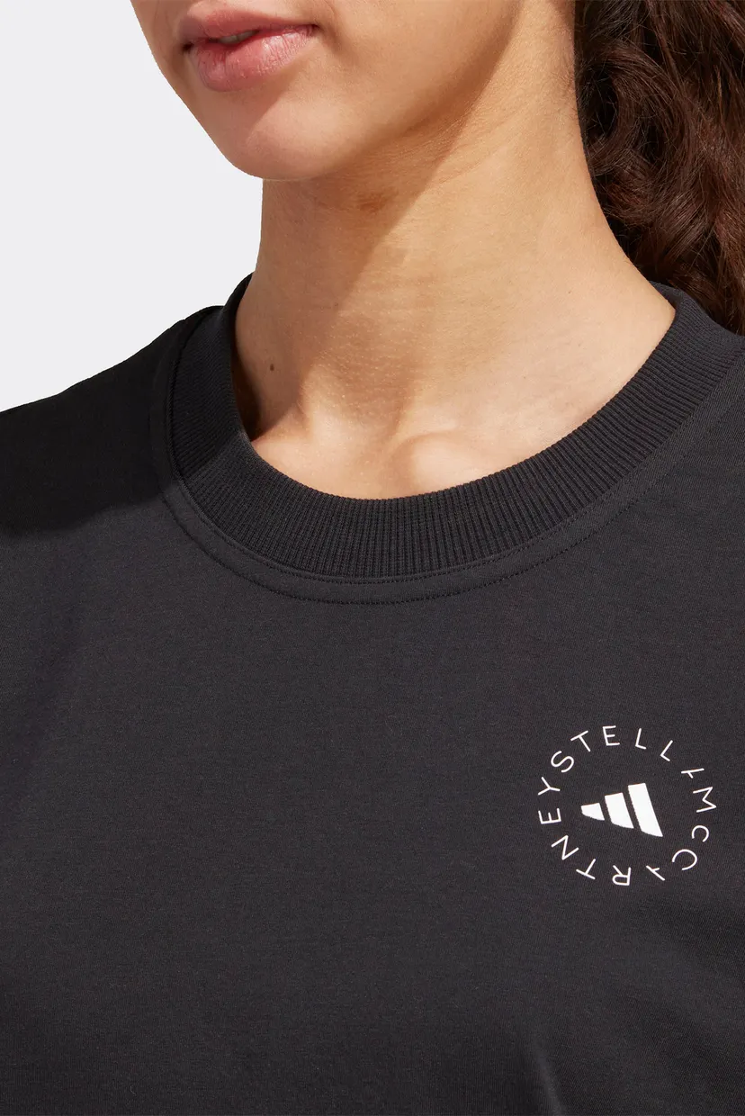Жіноча чорна футболка adidas by Stella McCartney TrueCasuals Regular Sportswear 4