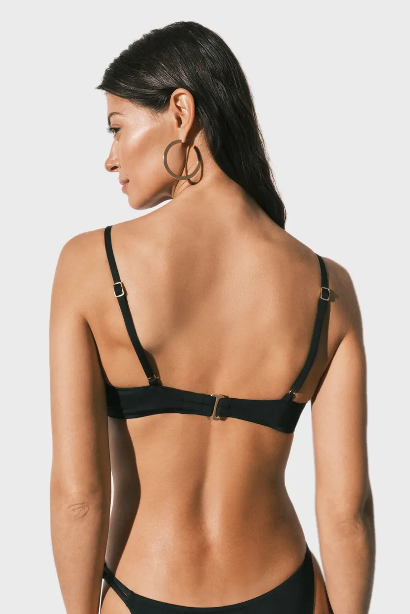 Женский черный лиф от купальника Cut-out 3