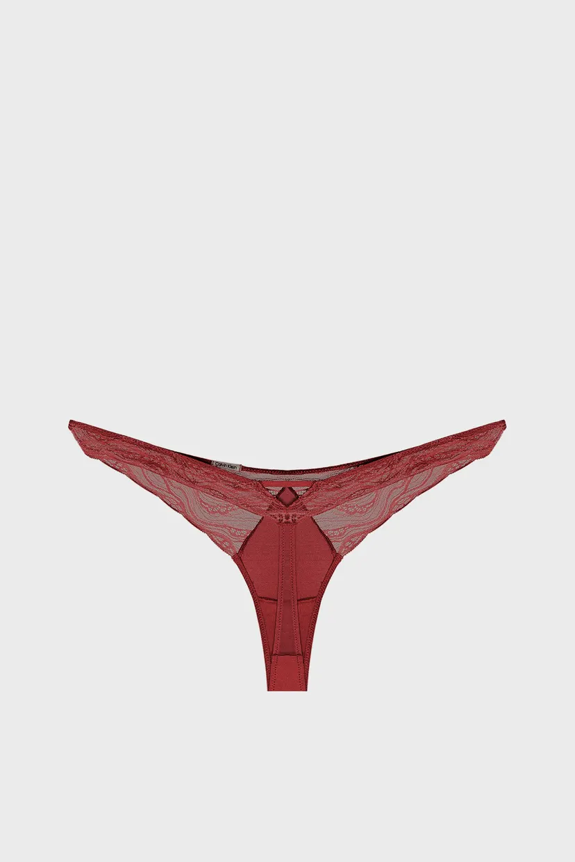 Жіночі теракотові трусики THONG 6