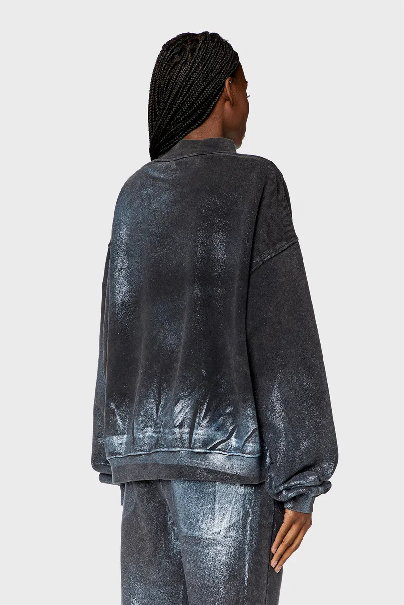 Женский черный свитшот F-ALEXAN FELPA Diesel A12170 0DPAQ — MD-Fashion