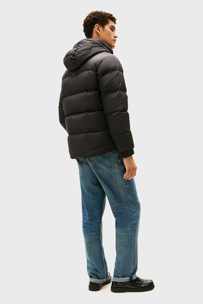 Мужская черная куртка HOODED 3