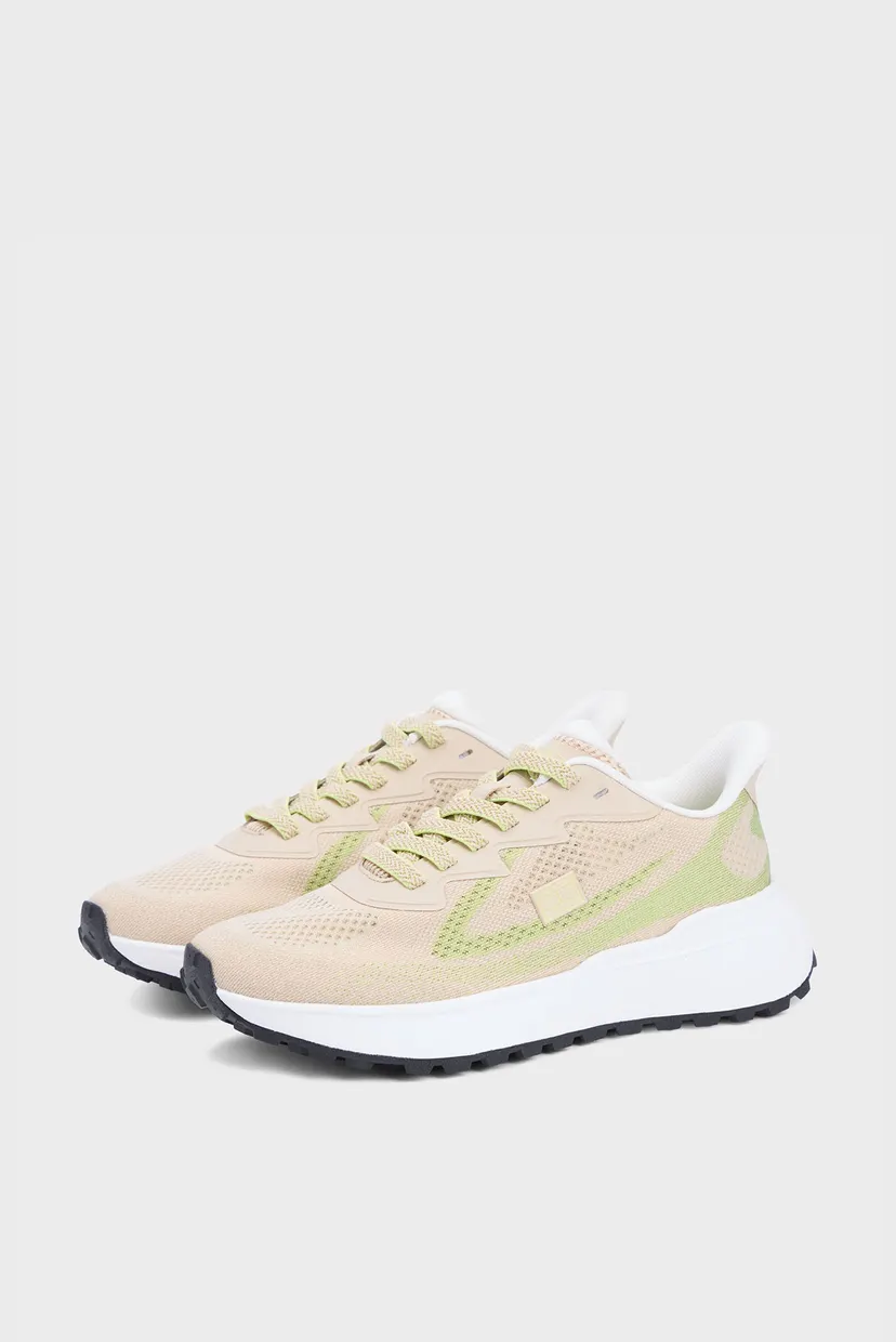 Женские бежевые кроссовки SPORTY KNIT RUNNER 3