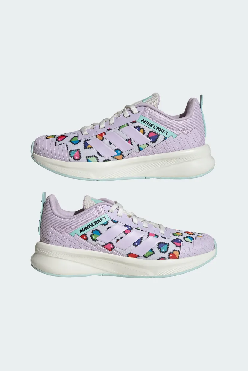Дитячі фіолетові кросівки з візерунком ADIDAS MINECRAFT FORTARUN 4.0 JUNIOR 7