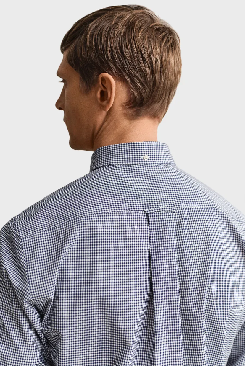 Чоловіча темно-синя картата сорочка CLASSIC GINGHAM 5