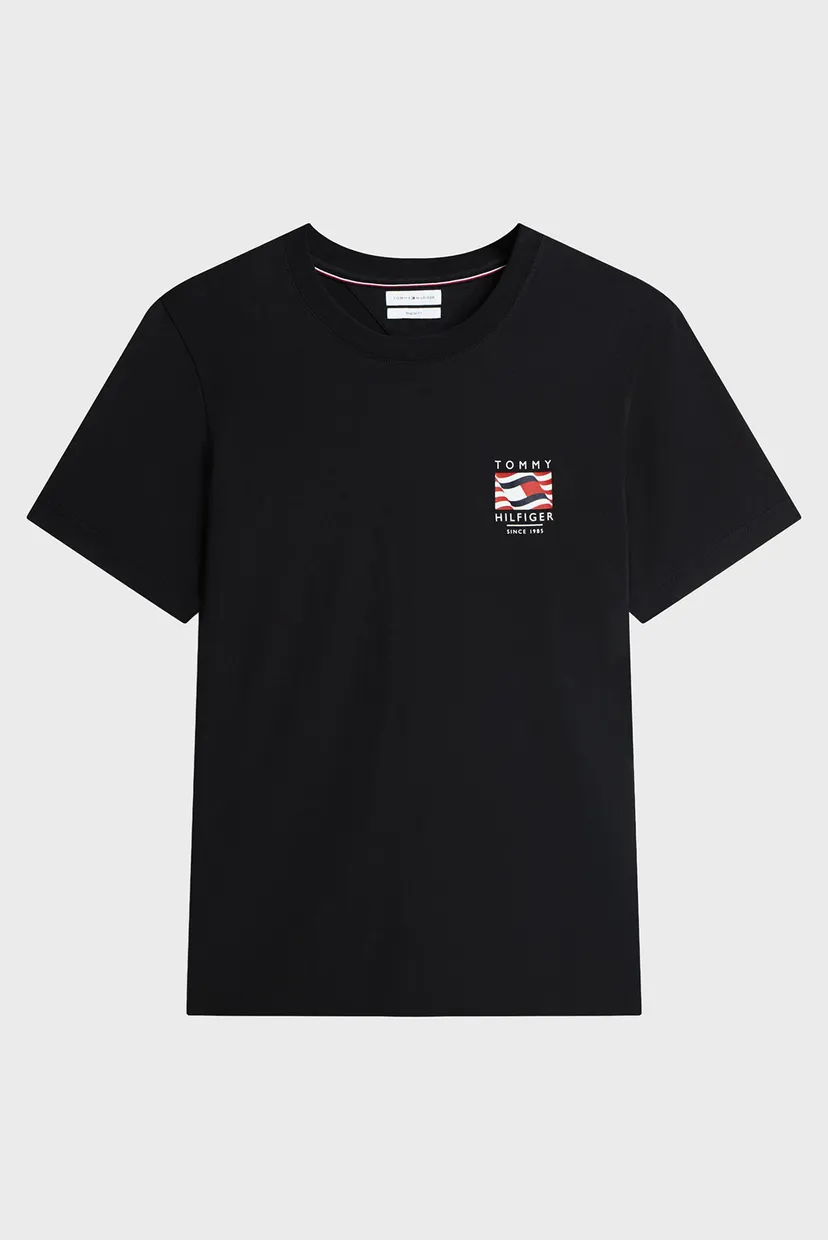 Мужская черная футболка RWB BOX FLAG 5