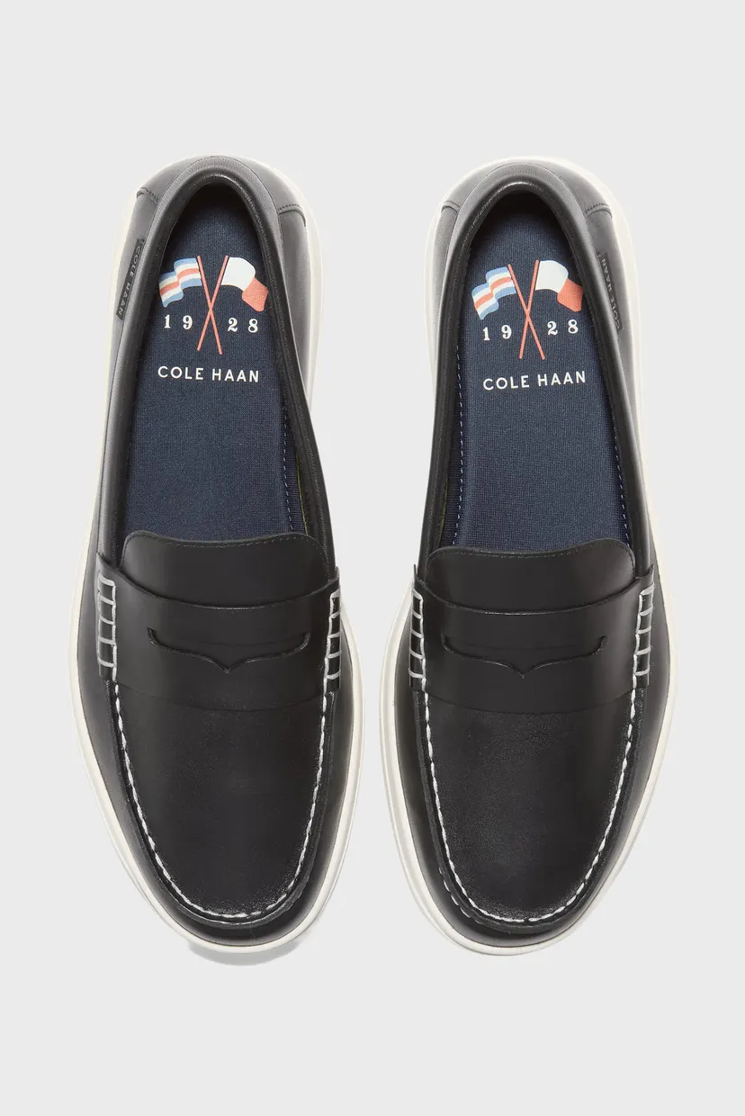Мужские черные кожаные лоферы Nantucket Drift Penny Loafer 3