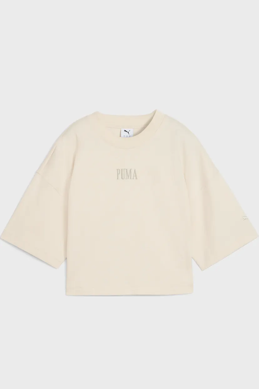 Жіноча бежева футболка Premium Essentials Oversized Graphic Tee Women 4
