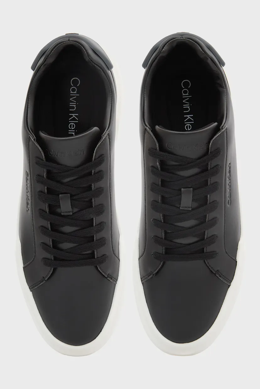 Чоловічі чорні шкіряні снікерси CHUNKY CUPSOLE 4