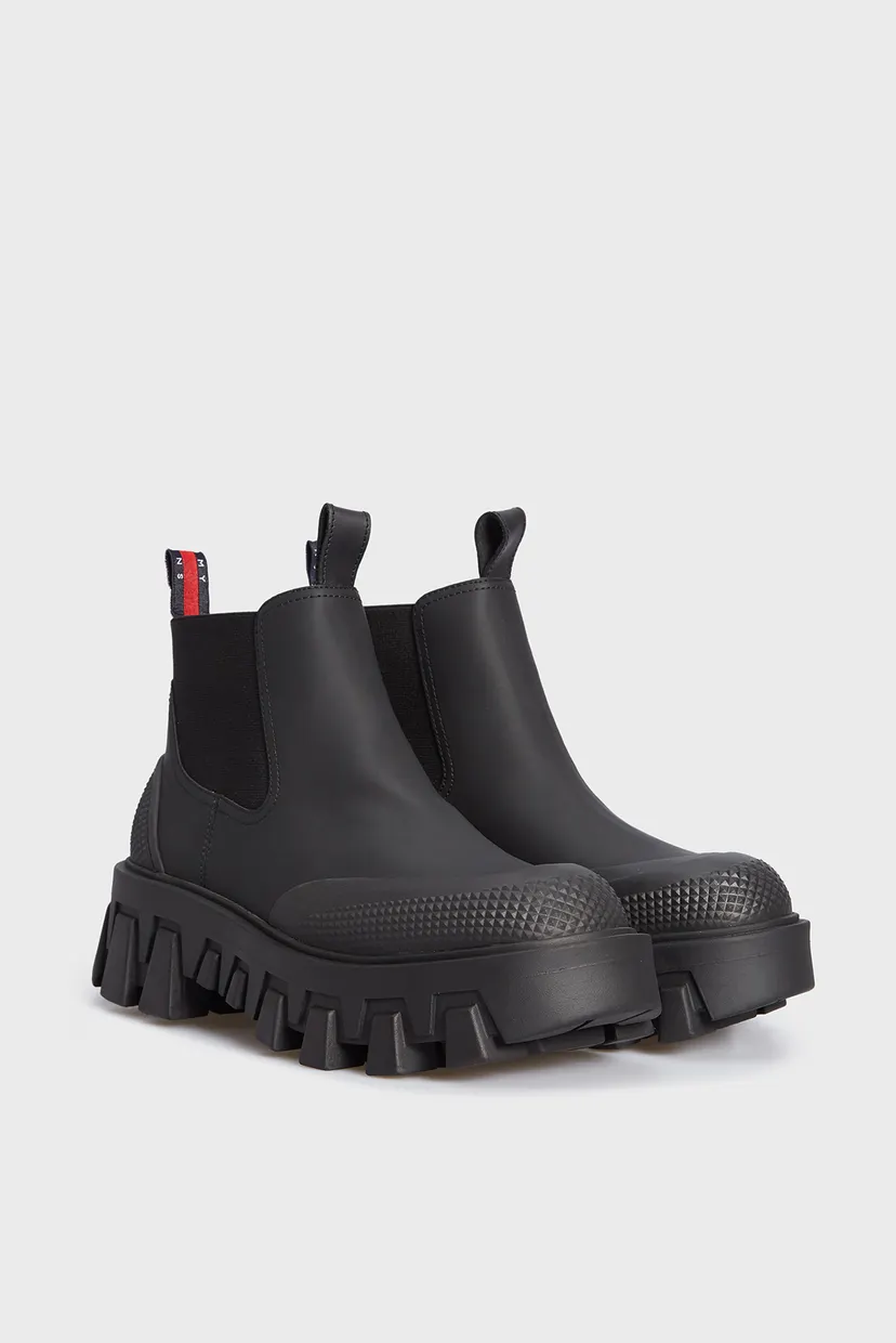 Жіночі чорні челсі TJW RUBBER RAIN BOOT 3