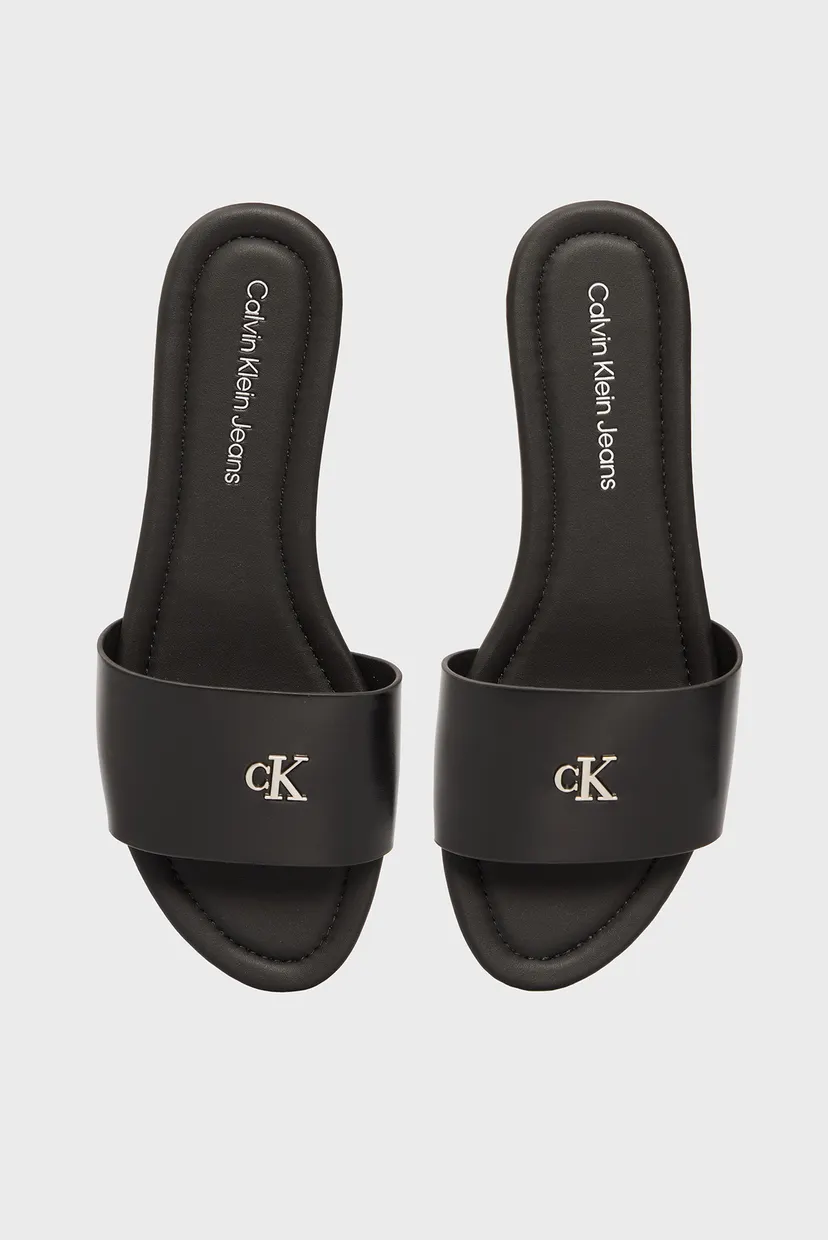 Жіночі чорні слайдери FLAT SANDAL 4