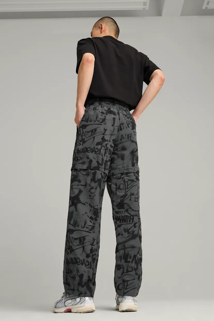 Wrangler WM7954 Over All In One BIG 【XL】 Чоловічі темно-сірі спортивні штани з візерунком 2в1 PUMA x LMC