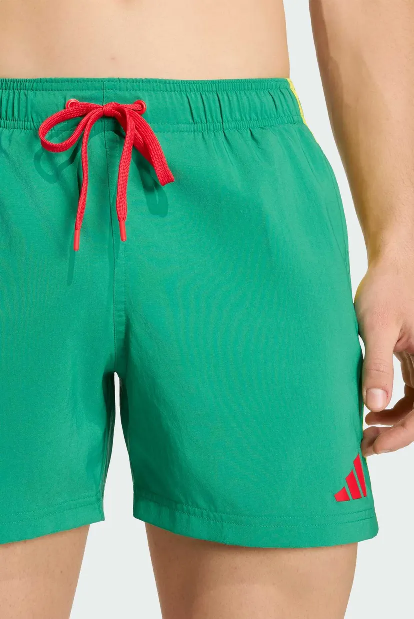 Чоловічі зелені плавальні шорти 3 STRIPES 5 INCH 4