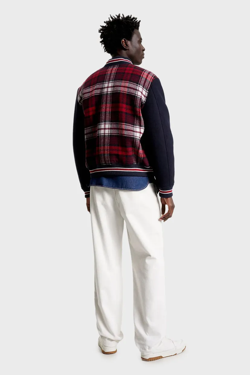 Чоловічий картатий бомбер TARTAN VARSITY 3