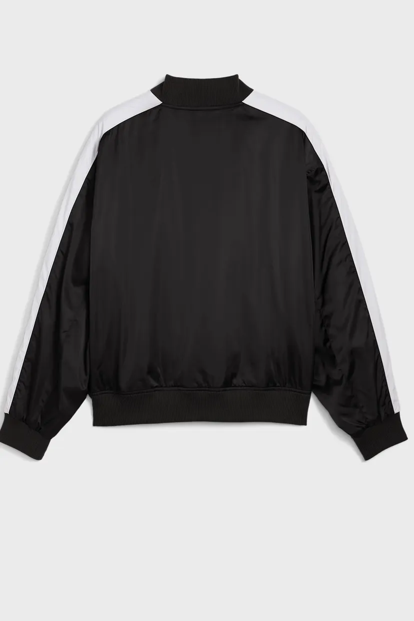 Черный бомбер T7 Bomber Jacket Unisex (унисекс) 7