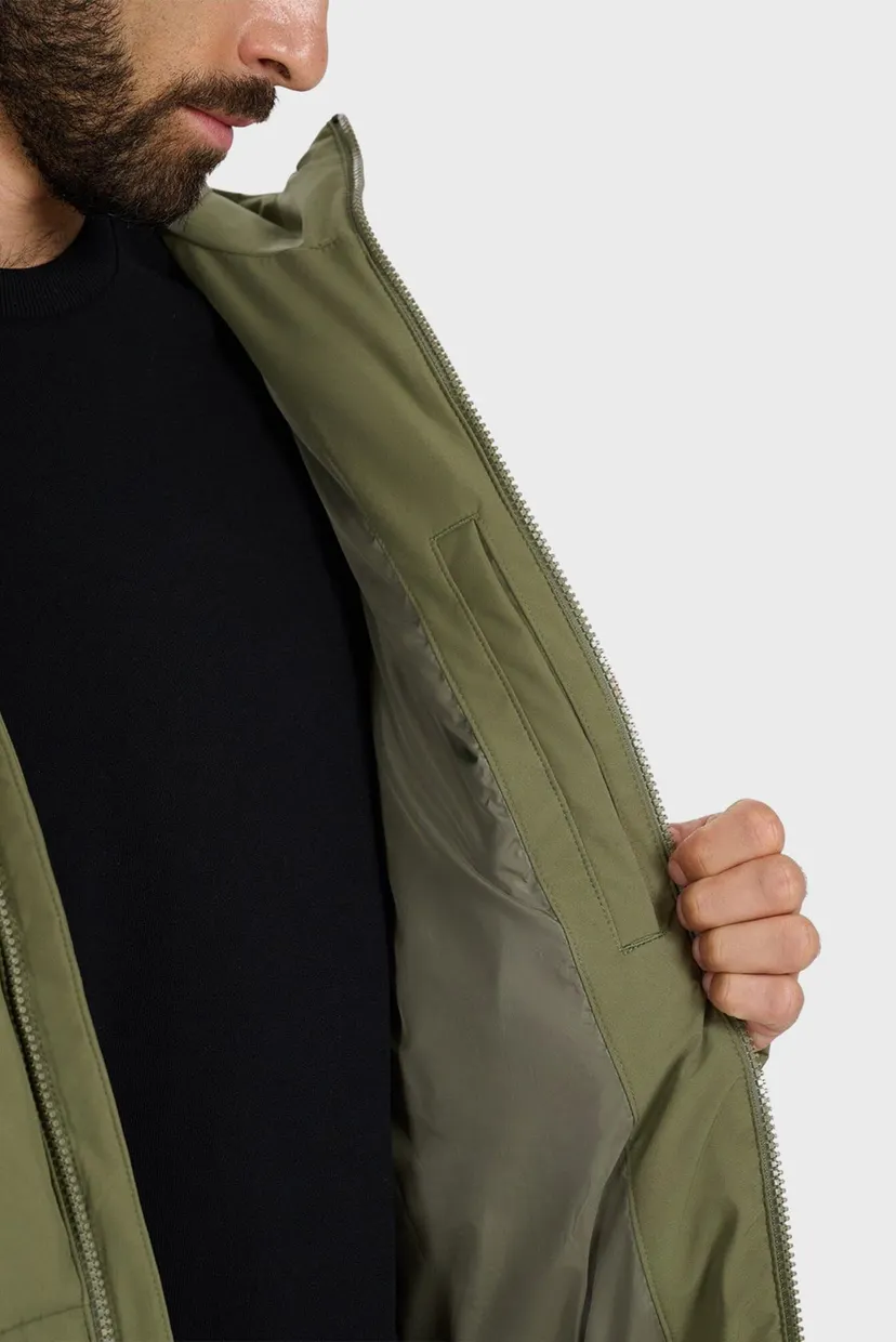 Чоловічий оливковий пуховик DOWN JACKET 5