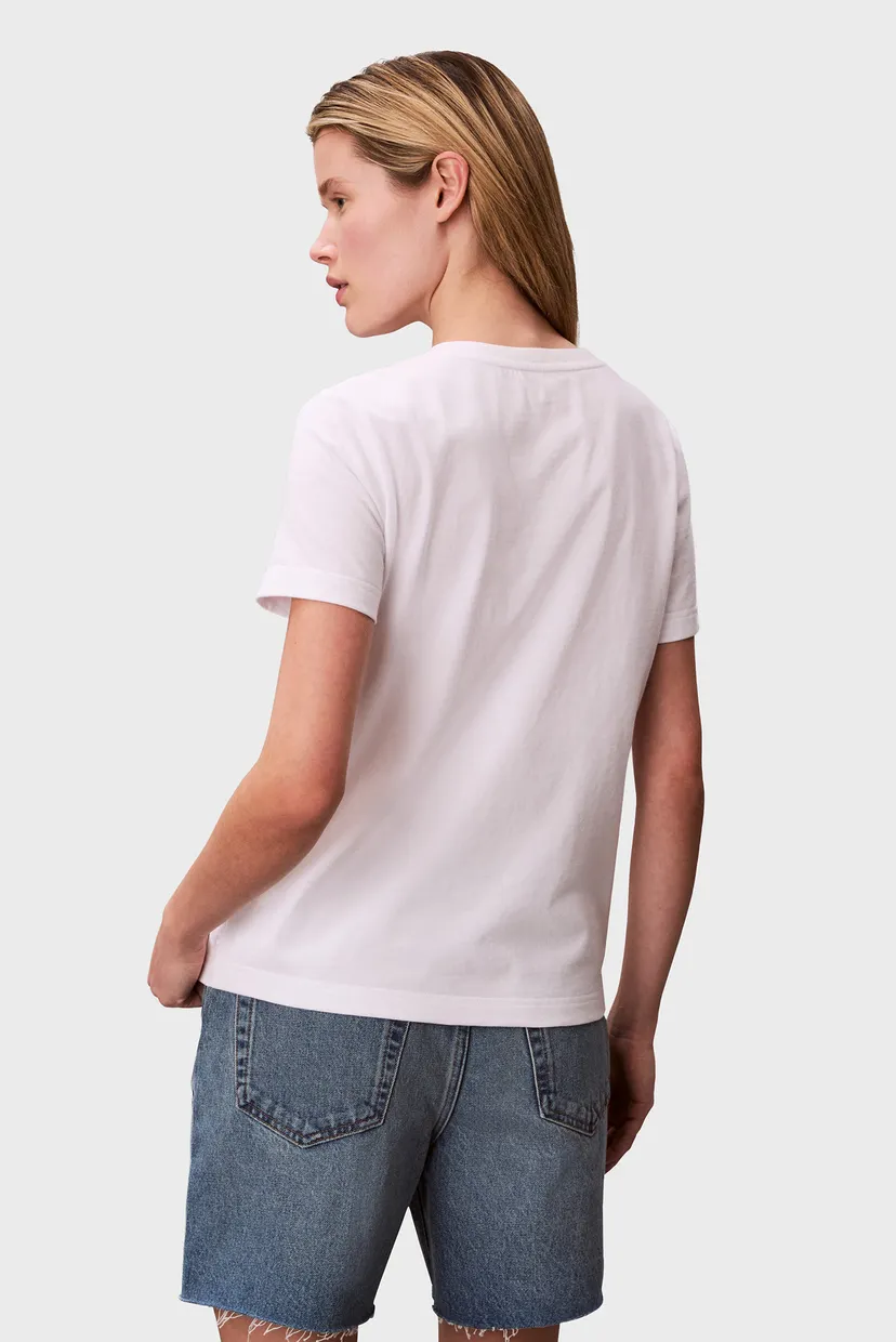 Жіноча біла футболка VNECK GRAPHIC 2