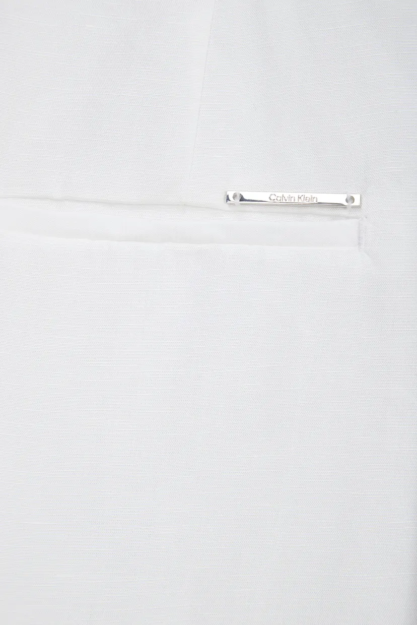 Жіночі білі брюки LINEN BLEND SLIM STRAIGHT 4