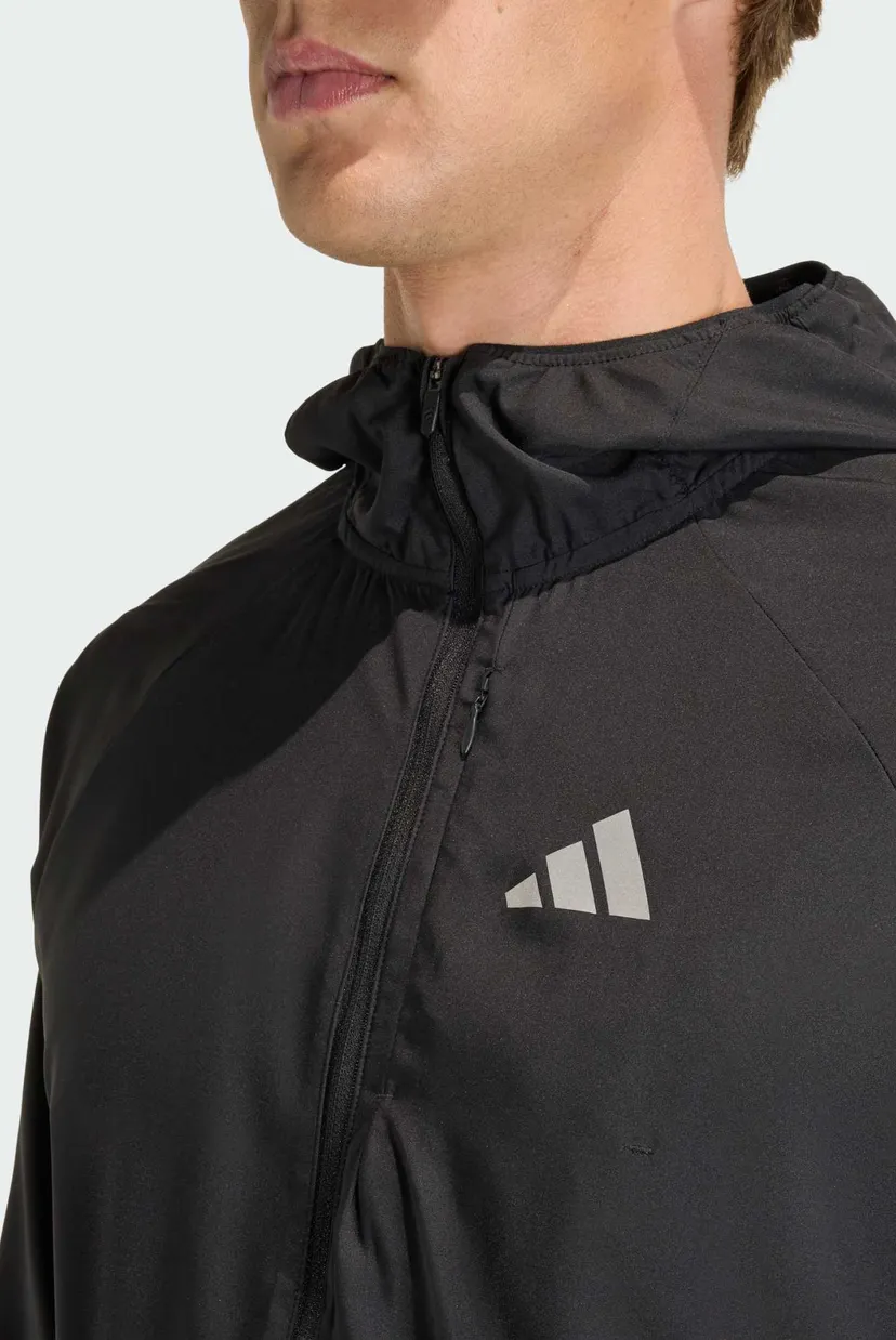 Мужская черная куртка adi365 Running Essentials 4