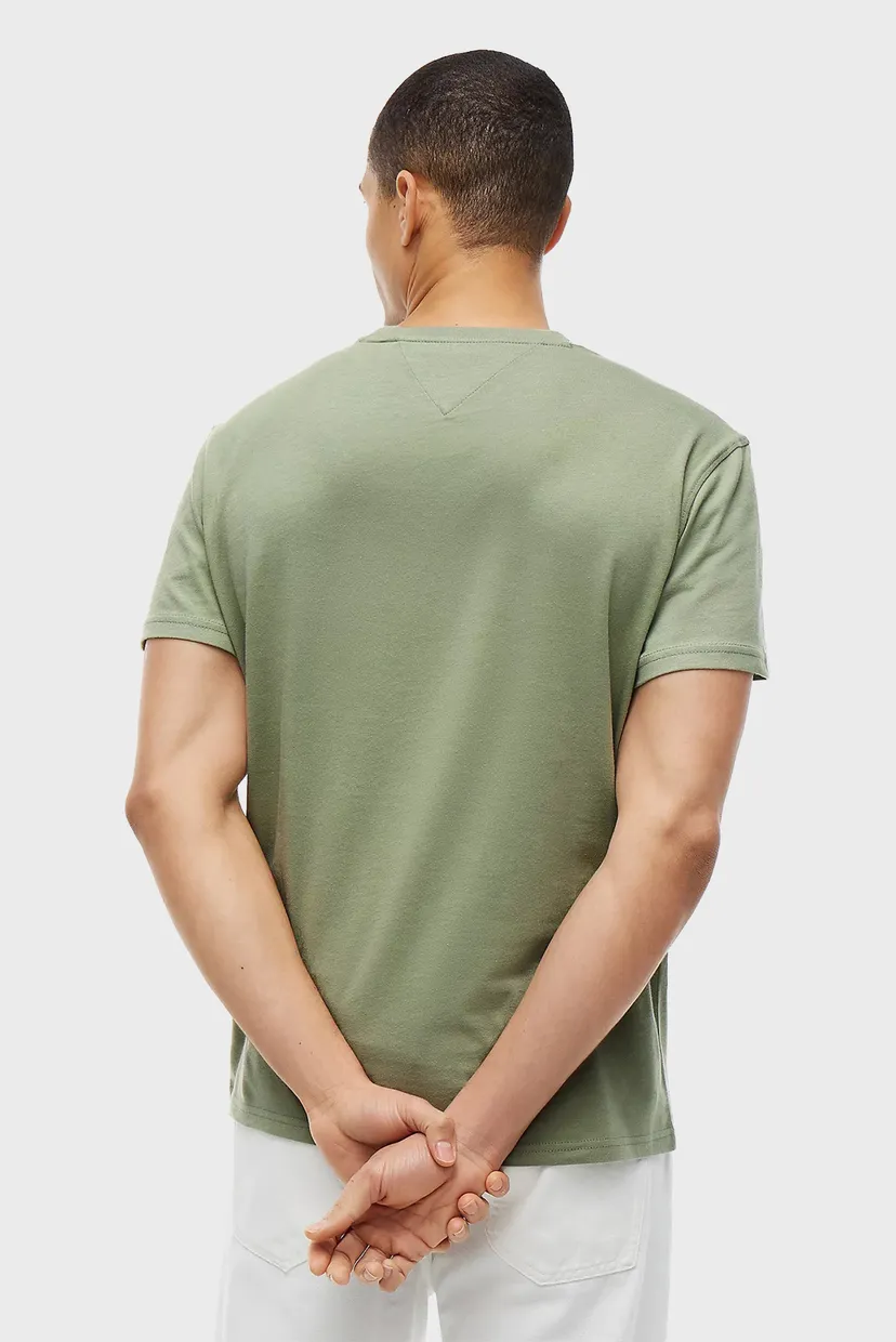 Мужская оливковая футболка REG SFLAG SS TEE EXT 3