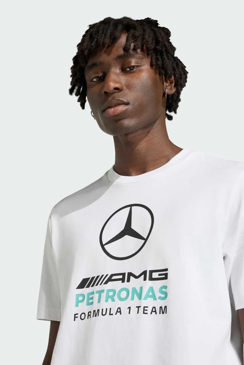 Чоловіча біла футболка Mercedes - Amg Petronas Formula 1 Team Dna Graphic 4