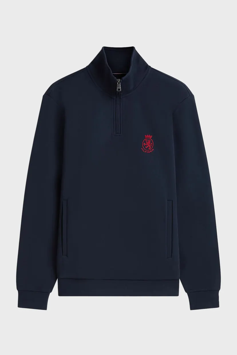 Мужская темно-синяя спортивная кофта CREST GIFTING INTECHNO MOCKNECK 5