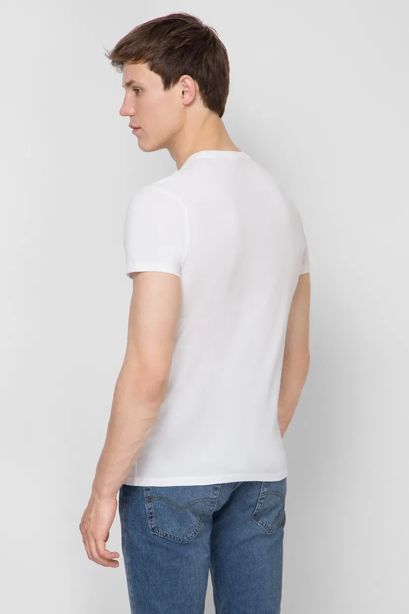 Чоловіча біла футболка (2 шт) Slim Fit 3